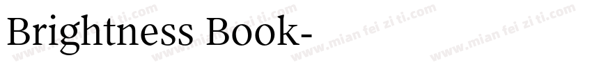 Brightness Book字体转换